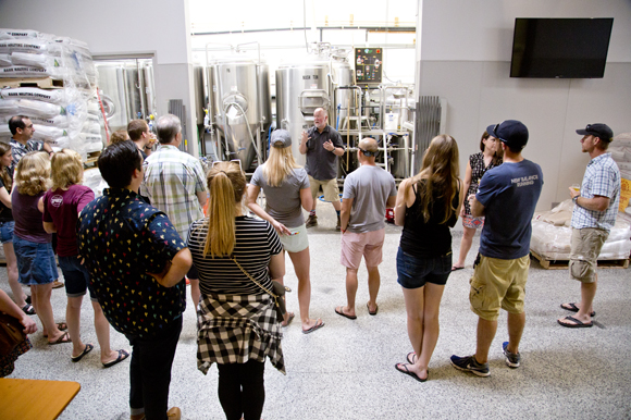 Brewery tour at Cigar City Brewing. 