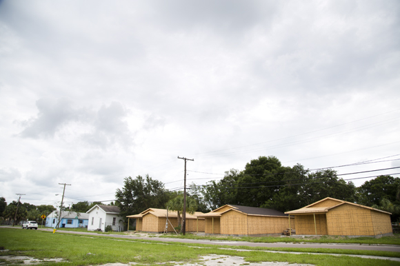 Scott Shimberg Homes construction in East Tampa. 