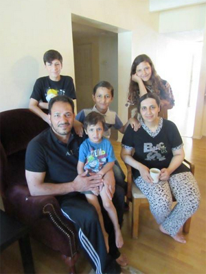 Mohammed and Loubana Aljajae and family.