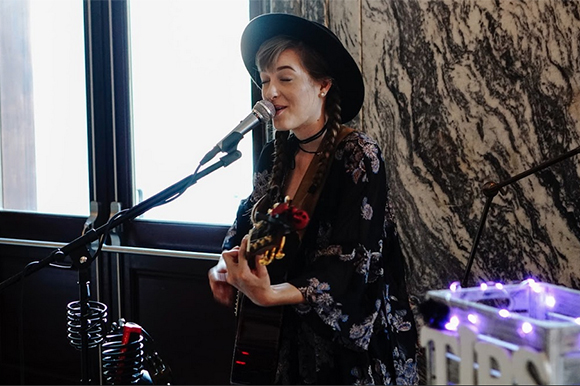 Danielle Mohr performs at the Bizou Brasserie in Le Méridien.