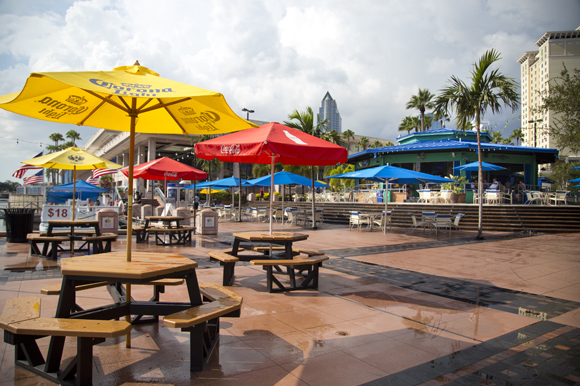 The Sail Pavilion along the Tampa Riverwalk.