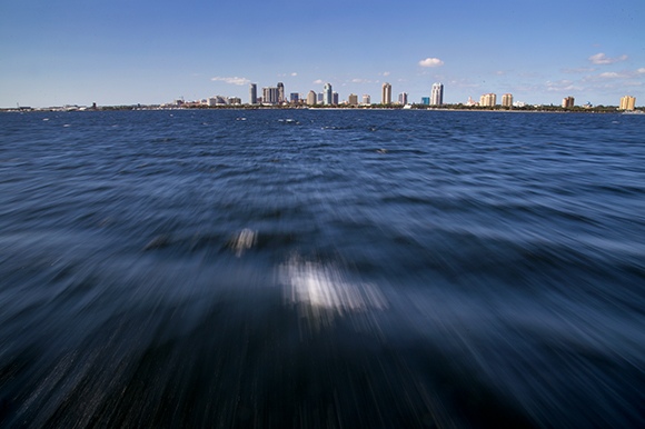 The ferry ride across Tampa Bay takes about 50 minutes.