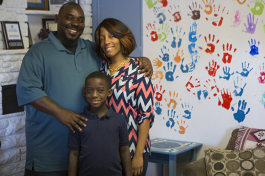 Curtis, Kimberly and Caleb Darby are graduates of the Family Promise of Pinellas County program.