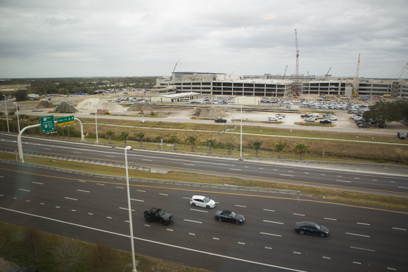 View of Westshore from Hampton Inn & Suites at Avion Park.