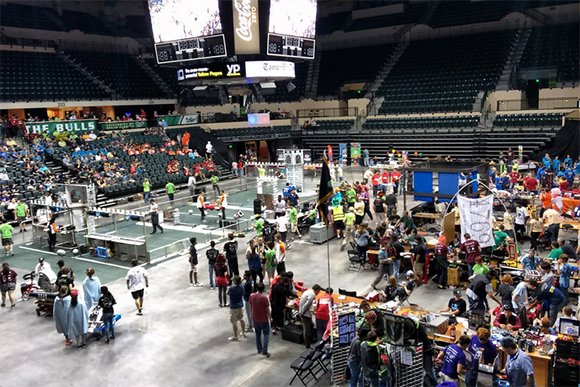 ROBOTICON underway at the USF Sun Dome Arena