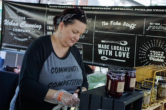 The Urban Canning Company was one of over 200 vendors who sold their products and services at Localtopia's 4th Annual festival.