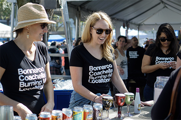  Beverages and beers from local breweries were available for attendees over the age of 21 at several thirst stations.