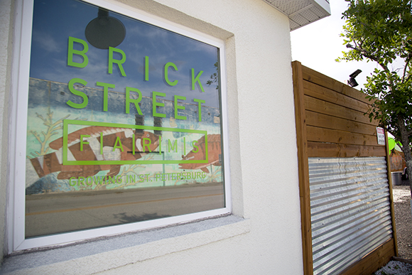 Brick Street Farms is located in the Warehouse Arts District of St. Pete. 
