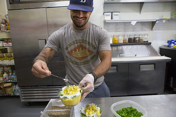 Gian Carlos Birriel is co-owner of Raw Smoothie Co. 