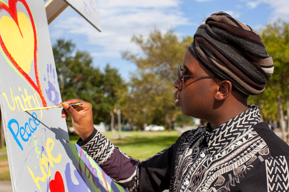 Laetric Lamar at Color St. Pete via the Arts Conservatory for Teens at the Enoch Davis Center.