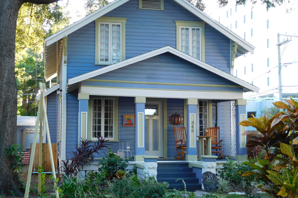 A historic home at Lang's Bungalow Court in St. Pete.