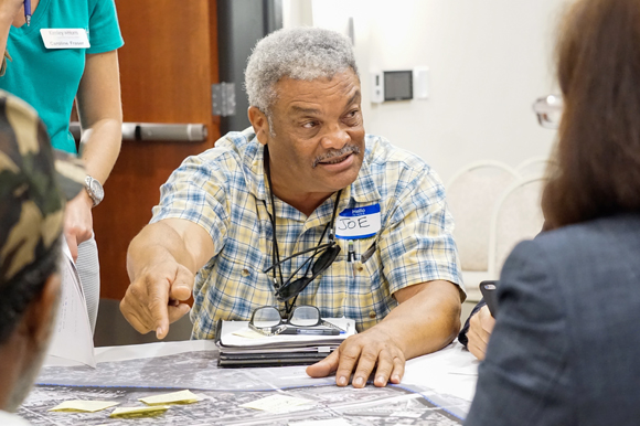  Joe Robinson discusses key areas in West Tampa to showcase for redevelopment.