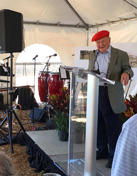 Former Lawmaker and Judge Elvin Martinez at Domain Homes groundbreaking in West Tampa.