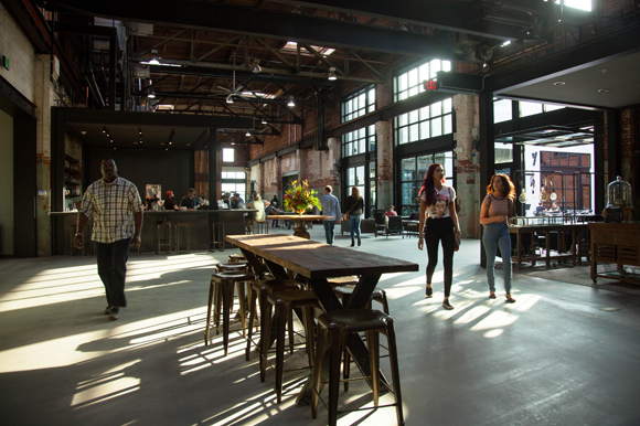 Opening day inside the new Armature Works in Tampa Heights.