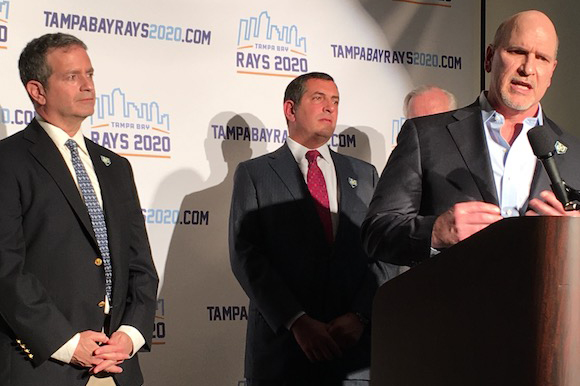  Rays Owner Stu Sternberg, Ron Christaldi, and Chuck Sykes get behind the move to Tampa.