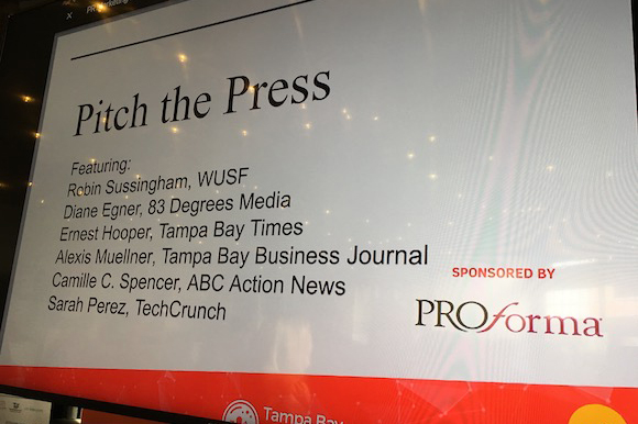 Pitch the Press panel at Tampa Bay Startup Week.
