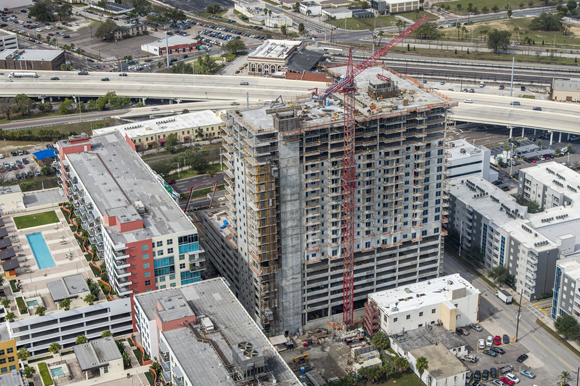 Aerial views of the Channel Club.