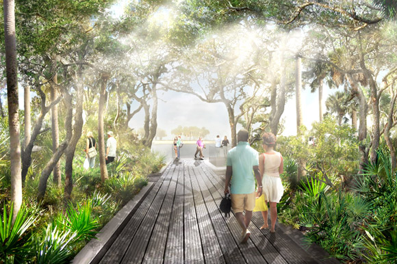 Coastal thicket rendering