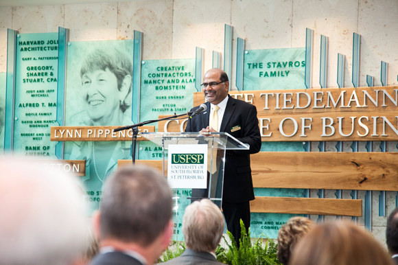 Sridhar (Sri) Sundaram, dean of the Kate Tiedemann College of Business at USFSP.