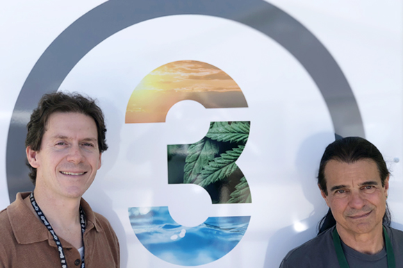 (L-R) Dr. Greg Gerdeman, Chief Scientific Officer and Robert Tornello, President & CEO at 3 Boys Farm in Ruskin. 