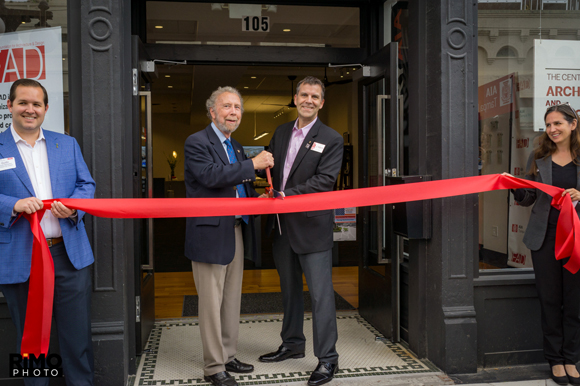 Ribbon cutting at the Center for Architecture and Design in Ybor