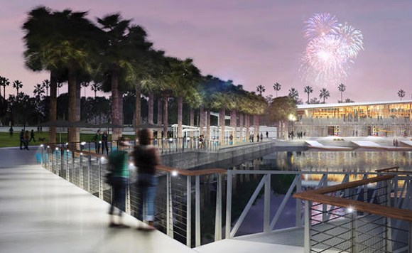 Rendering of Julian B. Lane Riverfront Park.