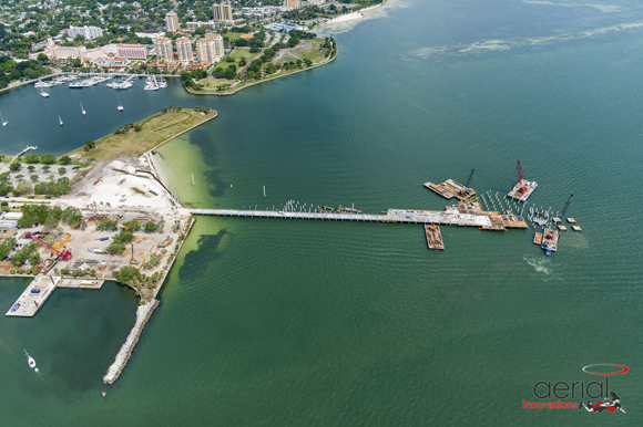 St. Pete Pier progress from earlier in April, 2018