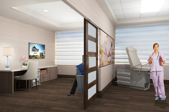 The Women's Center will feature patient suites.