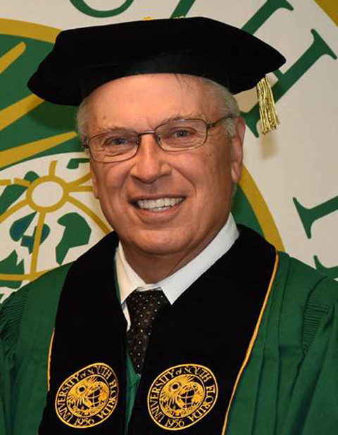 Phillip Furman when he received an honorary doctorate from USF.
