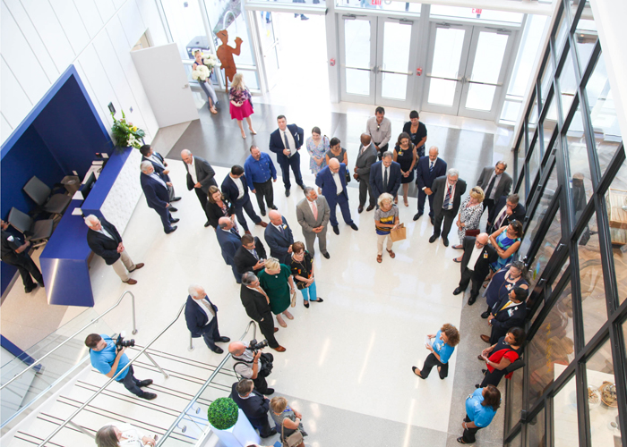 Staff and guests explore the new 225,000 square foot facilities at Johns Hopkins All Children's Hospital.