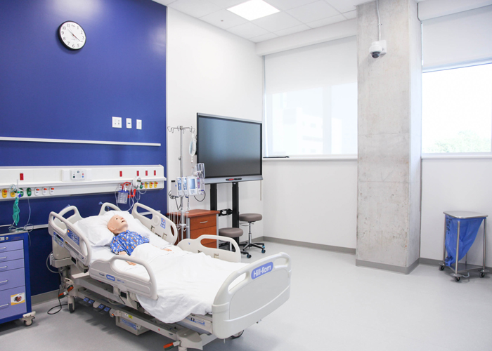 Simulation suites are offered to staff, students, doctor residents, and for families facing at-home care responsibilities. 