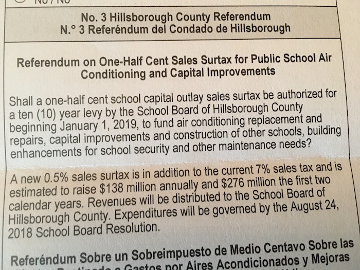 Hillsborough education referendum 2018