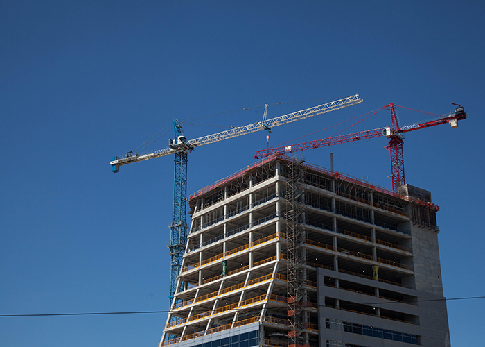 A USF Medical School building is underway in the Channelside District.