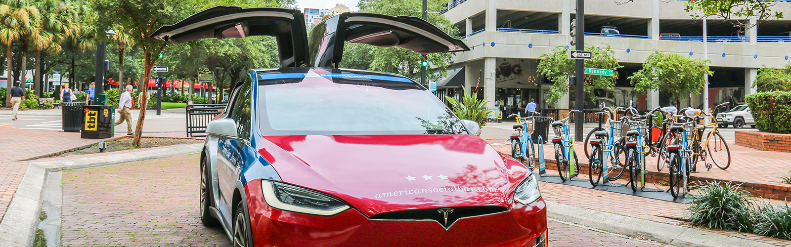 The Downtowner is using Teslas to transport commuters in downtown Tampa.