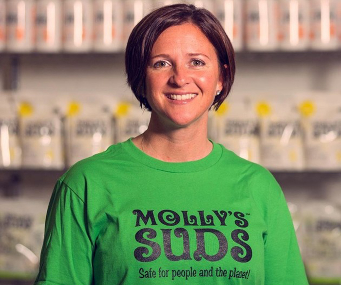 Monica Leonard started her own business, Molly's Suds.  