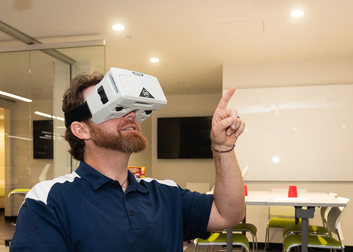 Virtual reality is part of the new USFSP STEM Lab.