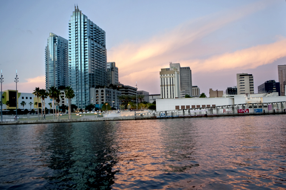 Tampa Riverwalk at Curtis Hixon Waterfront Park.