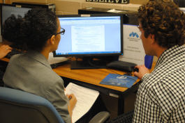 The Metropolitan Ministries Employment Lab helps people obtain email accounts and write resumes.