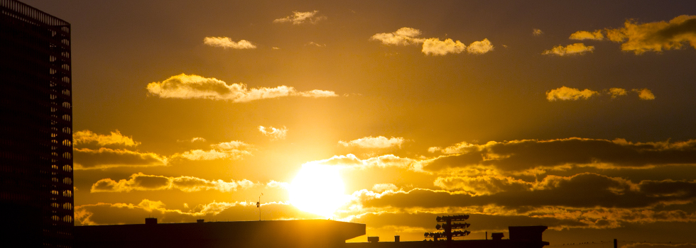 Sunset from Tampa Museum of Art.