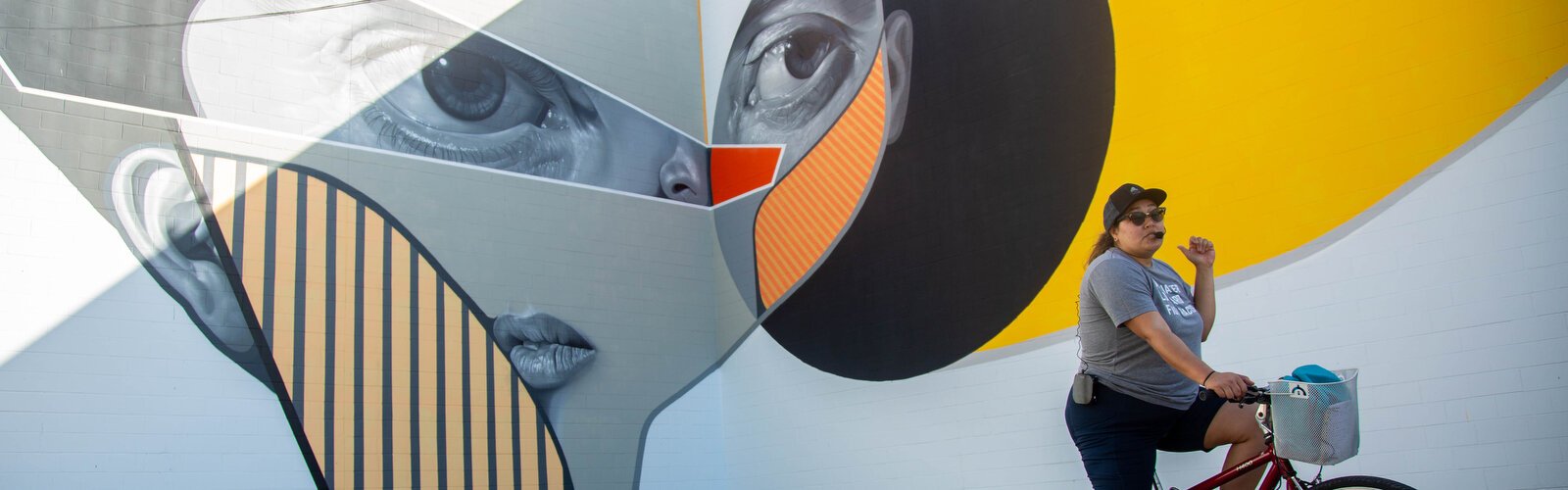 Monica DeChaine describes the work of Belin from Spain who displays masterful details in eyes, often using the faces of his loved ones in his work and recomposing figures into anamorphic distortions.