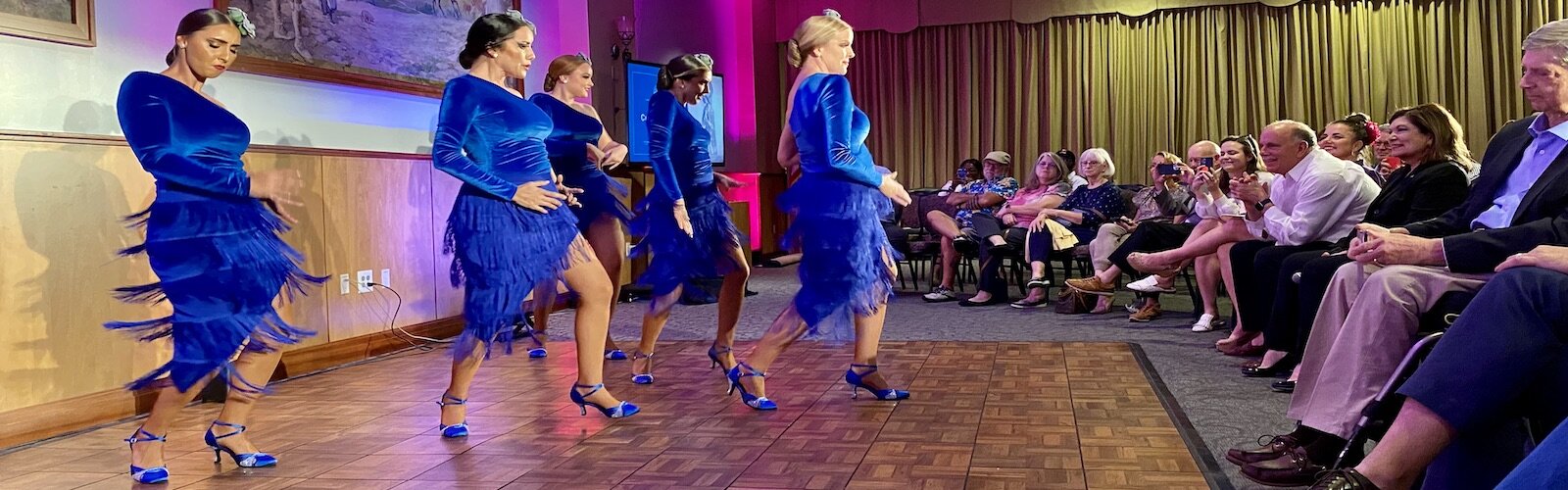 The Tampa Bay History Center crowd enjoys the energetic Flamenco dancers who regularly perform at the Columbia Restaurant in Ybor City, Florida’s oldest restaurant and the largest Spanish restaurant in the world.