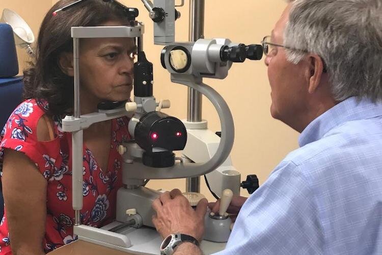 Eyecare is one of the services provided by the Judeo Christian Clinic, a free clinic in Tampa.