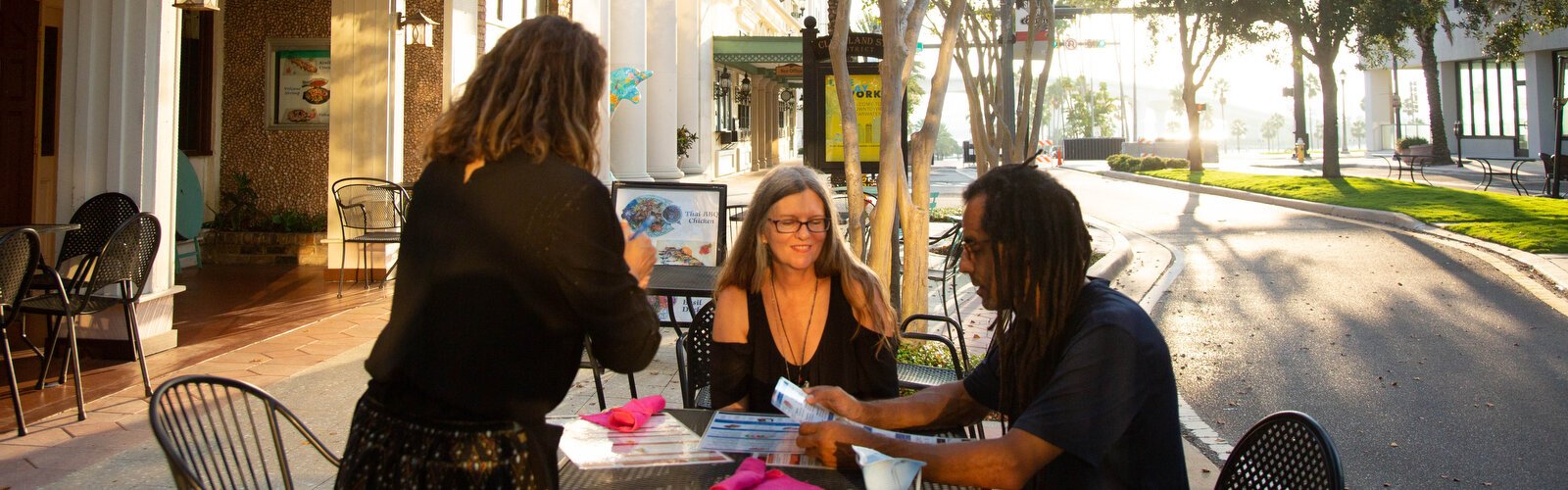 Artists Dacota Maphis and Daniel DeWindt of Safety Harbor order sushi at Chiang Mai Thai and Sushi Bar in downtown Clearwater. 