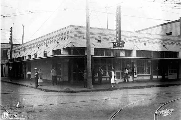 Columbia Restaurant in Ybor City circa 1929 from Burgert Brothers Photographic Collection.