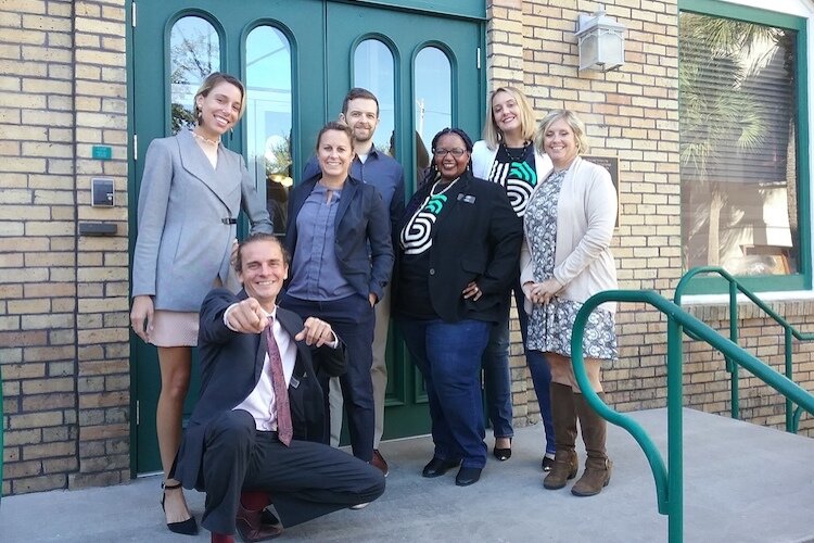 Presenters at a recent 1 Million Cups forum with Greenhouse staff members.