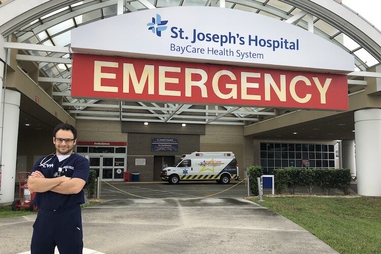 Dr. Jay Rao works in BayCare emergency rooms including the one at St. Joseph's Hospital in Tampa.