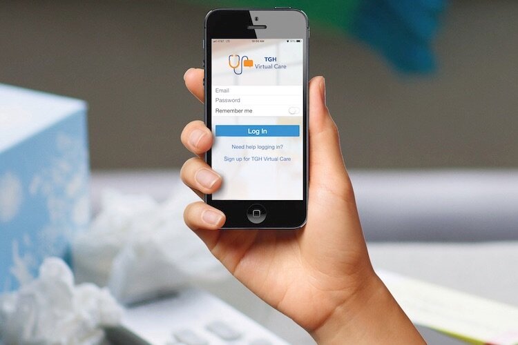 Download the TGH Virtual Care app to speak directly to a physician 24/7, seven days a week.