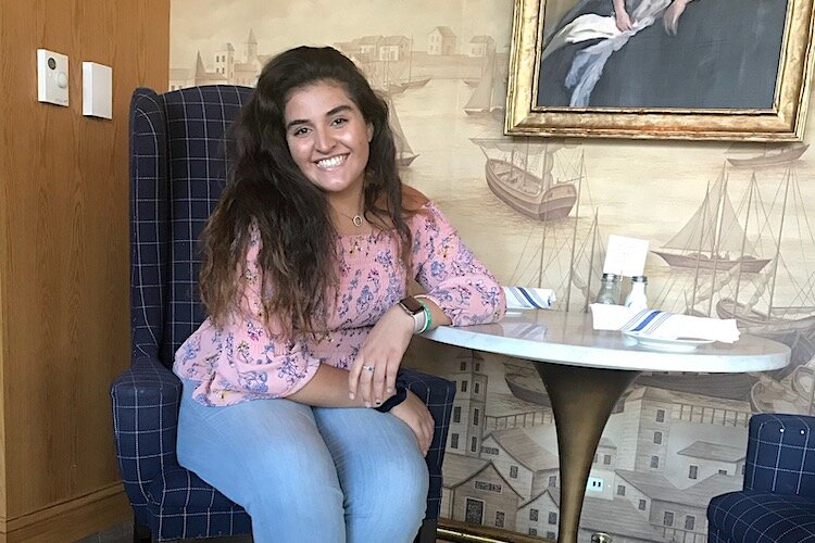 Alexis Naguib is one of about 25 USFSP students participating in the St. Pete Friends program.