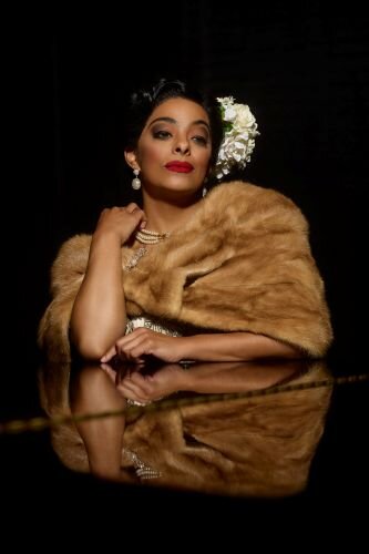 Desiree Montes plays jazz legend Billie Holiday in  “Lady Day at Emerson’s Bar & Grill" at Stageworks Theatre