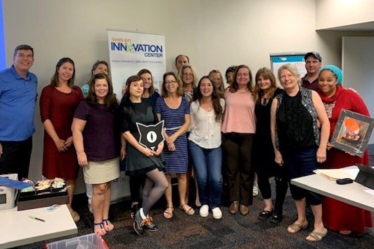 The Tampa Bay Innovation Center team and CO.STARTERS cohort members from 2019.